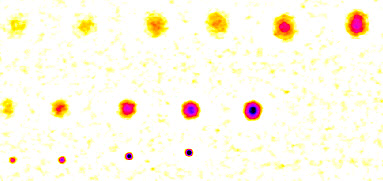 Pseudocolor crop: spot emphasis