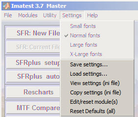 INI utilities dropdown