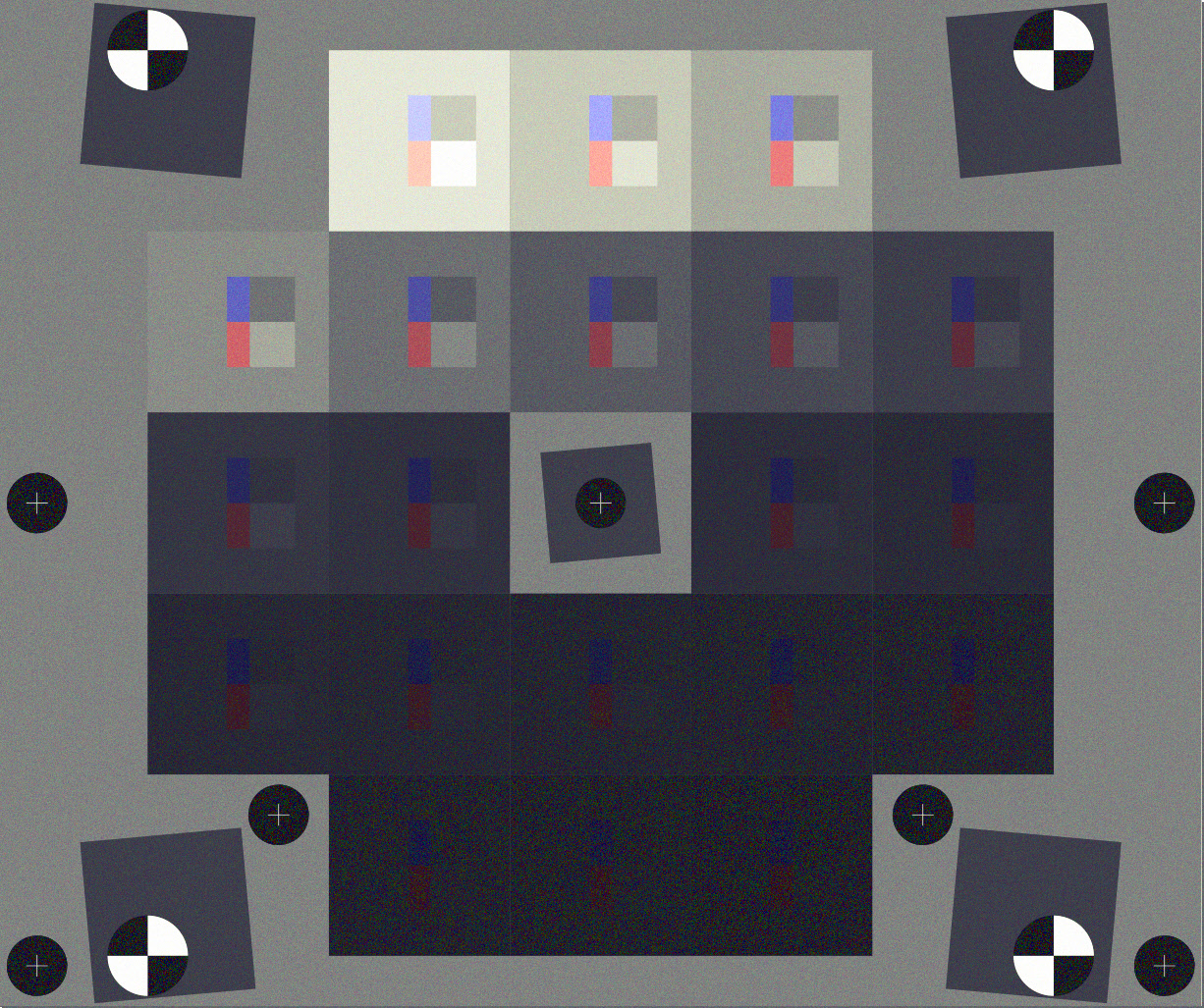Contrast Resolution chart and analysis imatest
