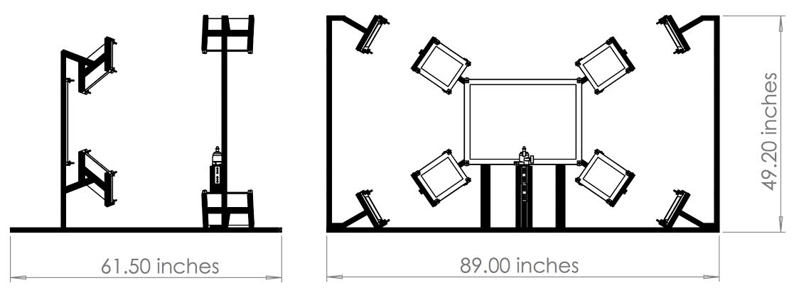 Imatest Wide FOV Test Fixture Dimension