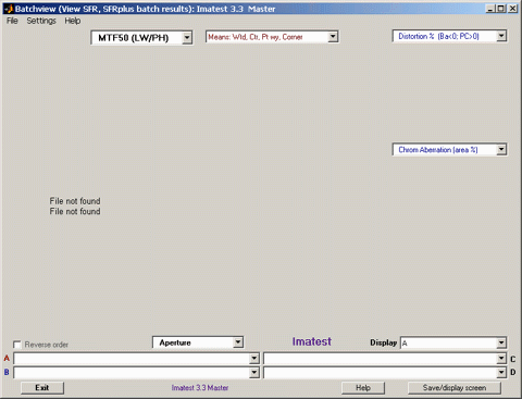 Empty Batchview opening screen