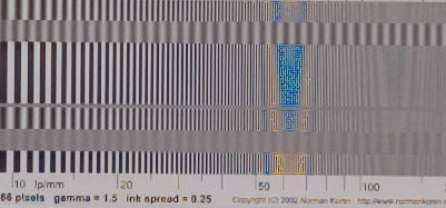 Example of color moire