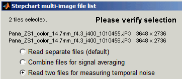 Multi-image file list