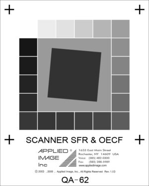 Slant edge target / Scanner SFR & OECF QA-62