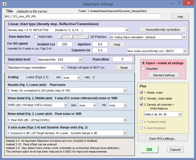 Stepchart_settings