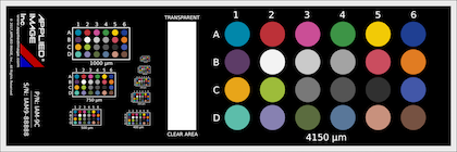 Nist Traceable Color Calibration Slide IAM-9C