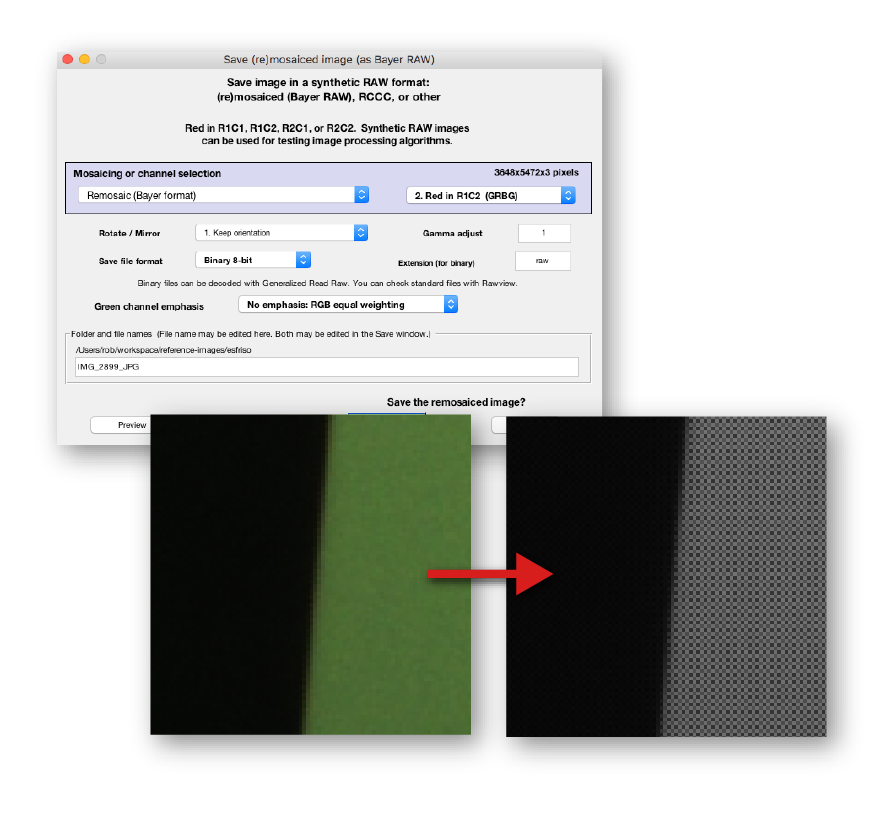 Imatest 5.1 - Remosaicking