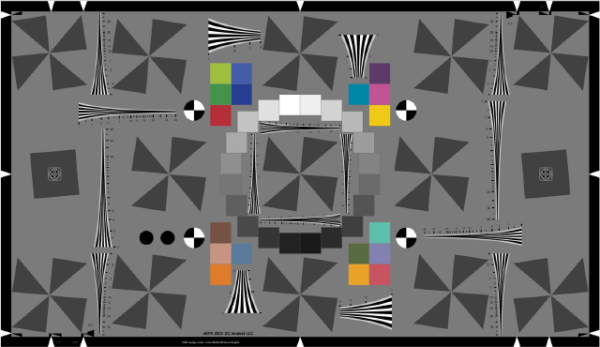 ISO 12233 Edge SFR (eSFR) Inkjet chart