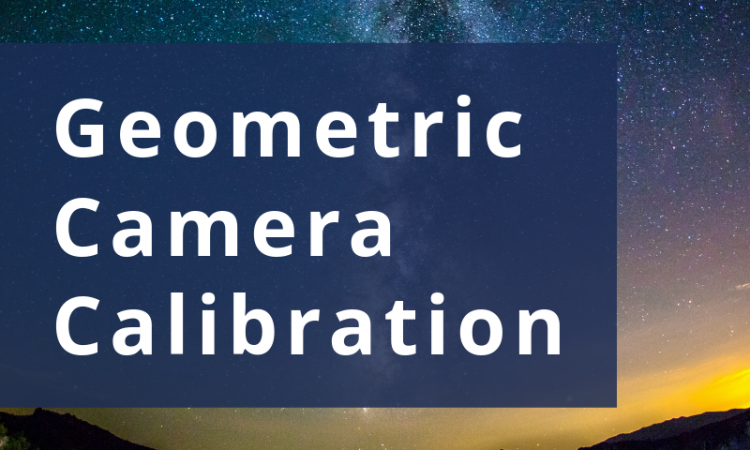 What is geometric calibration? Geometric camera calibration, also known as Camera intrinsics calibration or multi-camera calibration, is the process of estimating the parameters required to relate (2-D) points in a camera’s image plane with (3-D)