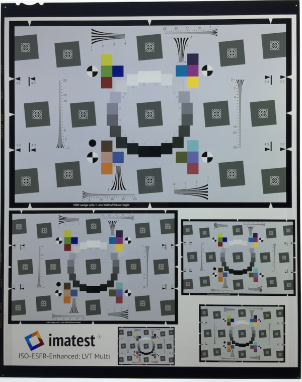 ISO 12233 Test Charts on Color High-Precision LVT Film - Image 3