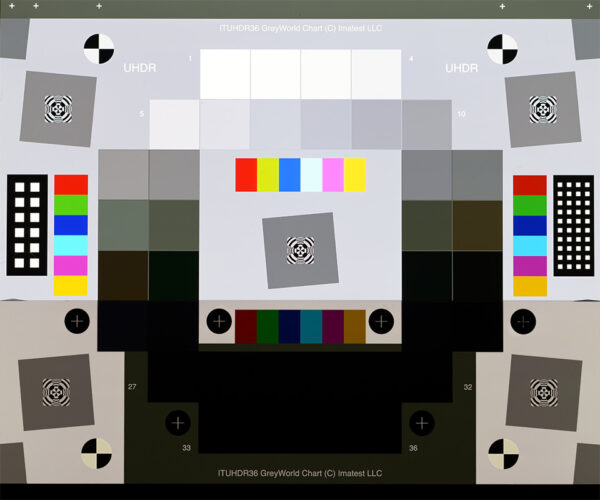 Imatest 36-Patch Dynamic Range Test Charts