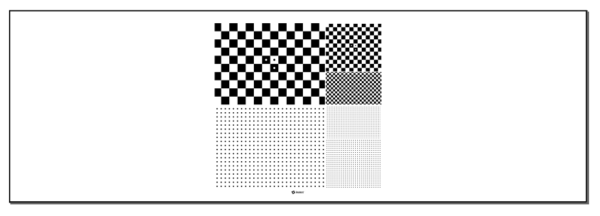 Dot Pattern Test Chart