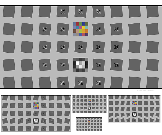 SFRplus Test Charts on Color High-Precision LVT Film