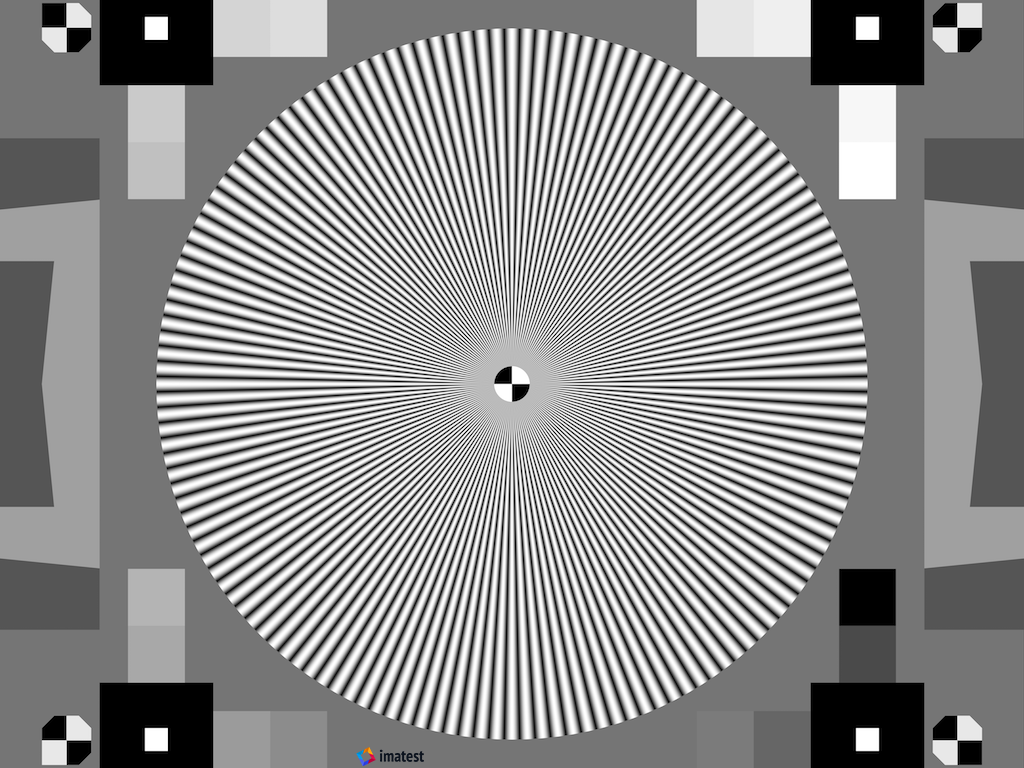 Sinusoidal Siemens Star Target