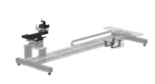 Imatest BTS with optional kit for Endoscope rotational stage (back, Motorized)