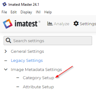 Custom Metadata - Category Setup Menu