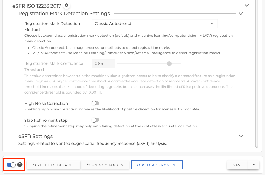 Settings descriptions on 25.1
